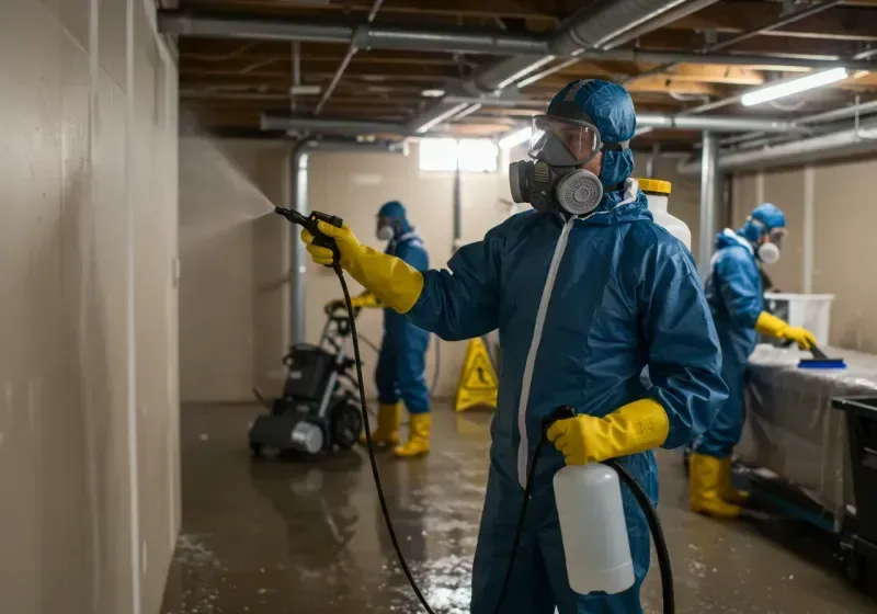 Basement Sanitization and Antimicrobial Treatment process in Waterloo, IN